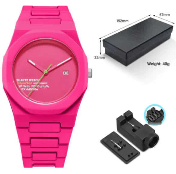 Men's Retro Arabic Digital Sports Waterproof Quartz Watch