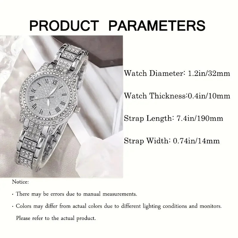 Women's Diamond Quartz Watch Set