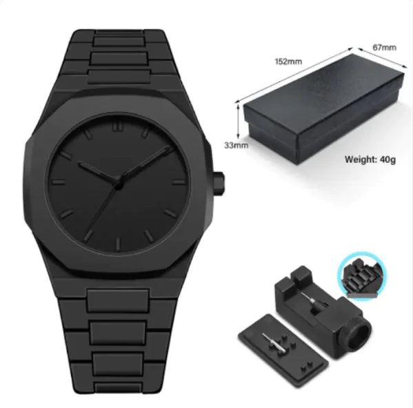 Men's Retro Arabic Digital Sports Waterproof Quartz Watch