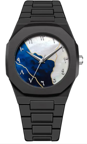 Men's Retro Arabic Digital Sports Waterproof Quartz Watch