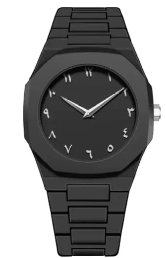 Men's Retro Arabic Digital Sports Waterproof Quartz Watch
