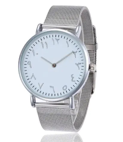 Women's Arabic Numbers Quartz Watch