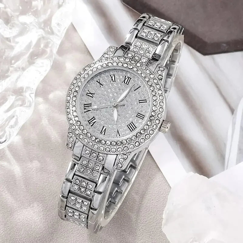 Women's Diamond Quartz Watch Set