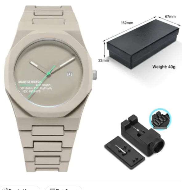 Men's Retro Arabic Digital Sports Waterproof Quartz Watch