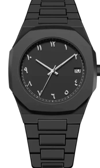 Men's Retro Arabic Digital Sports Waterproof Quartz Watch